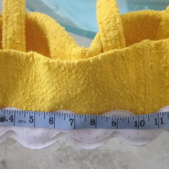 Moschino Yellow Ruffle Top (M)